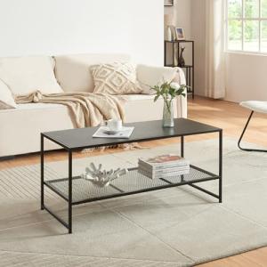 [en.casa] Mesa de Centro Rectangular con 1 Estante Inferior…