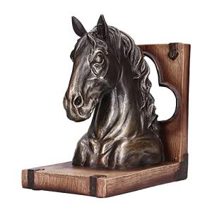 Escultura De Cabeza De Caballo De Resina De 7,5X6,5X4,3 Pul…