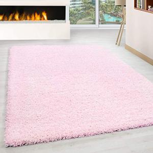 HomebyHome Alfombra Salon Peludo de Pelo Largo Rosa 60x110…