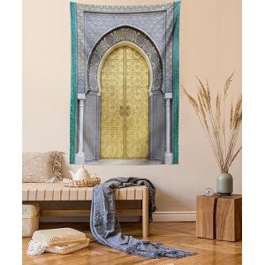 ABAKUHAUS marroquí Tapiz de Pared y Cubrecama Suave, Puerta…