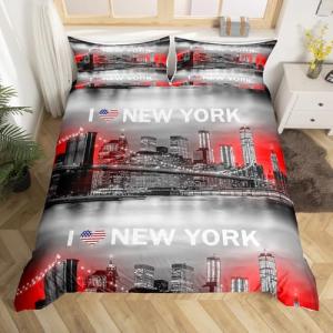 Homemissing New York Style - Funda nórdica de 220 x 240 cm…