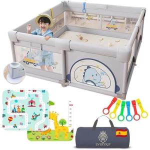 Parque Infantil Bebe 150x180   Alfombra   6 Agarraderas   B…