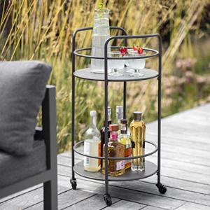 CKB Carrito redondo para bebidas LTD – Fabricado en acero r…