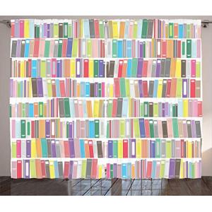 ABAKUHAUS Estante para Libros Cortinas, Biblioteca de Dibuj…