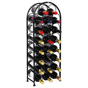 EasyPAG Metal 23 Botellas Botellero Vino Mesa Organizador V…