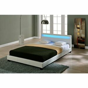 Corium Cama Elegante de Matrimonio tapizada en Piel sintéti…