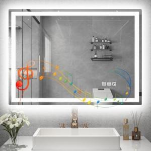 STARLEAD Espejo-Baño-con-Luz 60x80cm, Espejos-de-Baño-con-L…