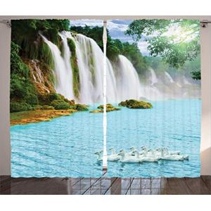 ABAKUHAUS Cascada Cortinas, Lago de los cisnes y Naturaleza…
