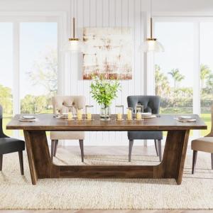 Tribesigns Mesa de comedor para 6-8 personas, 180 x 79 x 75…