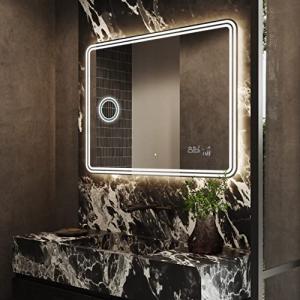 Artforma Espejo de Baño con Iluminación LED - 140x80 - Luz…