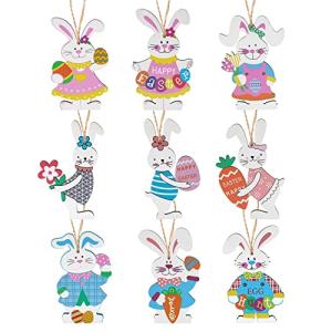 HOWAF 9 Conejos de Pascua Decoracion, Conejos de Pascua de…