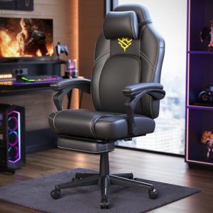 SONGMICS HOME Silla de Juegos, Silla Racing Ergonómica para…