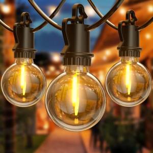 FIFlying Guirnalda Luces Exterior 8,8 M/29 FT G40 Guirnalda…