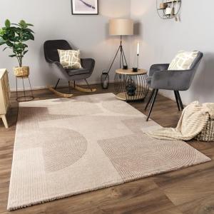 Paco Home Alfombra Salon De Habitacion Pelo Corto Motivo Ab…