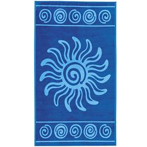 Delindo Lifestyle® Toalla de Playa Tropical Sol Azul, 100%…