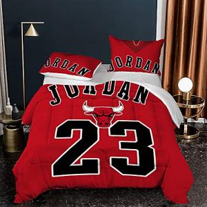 AZJMPKS Jordan NBA - Juego de ropa de cama con impresión 3D…