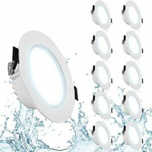 Gr4tec 10 x 7W Focos Empotrables Led IP44, Blanco Frio 6000…