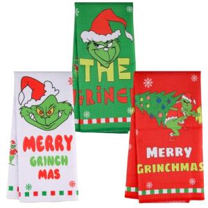 Szhhrxi Paños de Cocina Buenos Navidad - 3 Unidades Toallas…