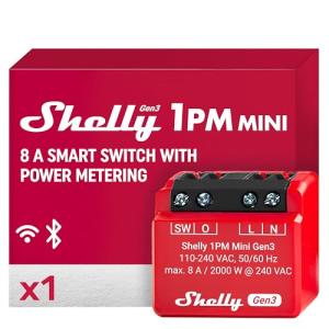 Shelly 1PM Mini Gen 3 | Relé Interruptor Inteligente WiFi y…