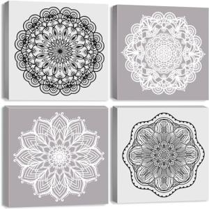 Arte de pared de mandala para sala de estar, decoración de…