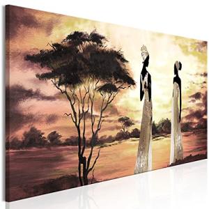 murando Cuadro en Lienzo Mujer Africa 150x50 cm 1 Parte Imp…