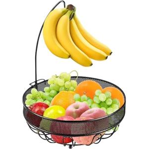 Cesta de frutas con soporte para plátano, cuenco de cocina…
