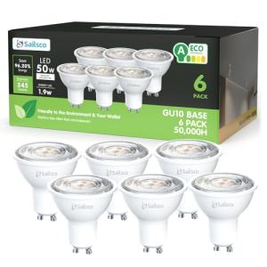 sailsco Clase A GU10 LED Spot Bombilla Blanco Neutra 1.9W 4…