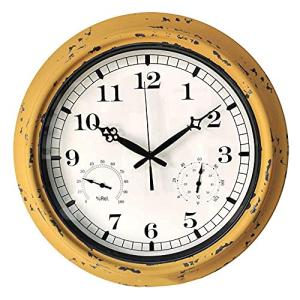 SPEFMODD Reloj de Pared, Reloj de Pared para jardín al Aire…