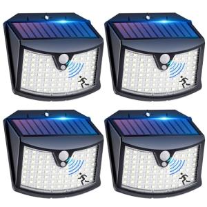 Luz Solar Exterior【4 Paquete】, 3 Modos Luz Solar Exterior J…