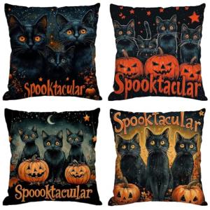 Peugxace Funda Cojin 70x70 cm,Juego de 4 Fundas de Cojines…