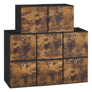 SONGMICS Caja de Almacenaje, Juego de 8, Plegable, Cajas de…
