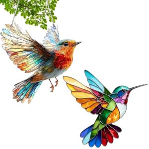 2 Piezas Prisma De Colibrí, Atrapasol De Pájaros para Decor…