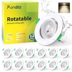 Fondiiz 5W Foco Empotrable LED Techo, 480LM Downlight LED T…