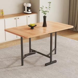 VSOGA Elegante mesa de comedor extensible en color natural…