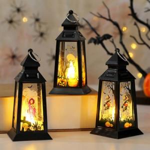 3 Piezas Decoracion Halloween Farolillos , Luces Halloween…