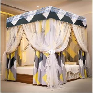 Usknxiu Dosel de Cama con Poste de 4 Esquinas, Marco de Cam…