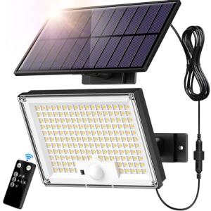 SIGRILL Focos Exterior Solares, 172LED Luz Solar Exterior c…