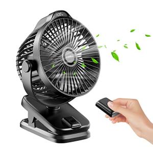 Mini Ventilador de Mesa Pinza USB Portatil, 8000mAh Recarga…