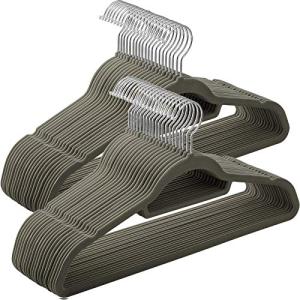 SONGMICS Percha de Terciopelo, Juego de 50, Antideslizantes…