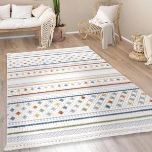 Paco Home Alfombra Salon De Habitacion Pelo Corto Moderna M…