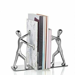 Sujetalibros pequeño de acero inoxidable, decorativo, estil…