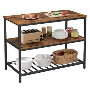 VASAGLE Soporte de Bar, Isla de Cocina con encimera Grande,…