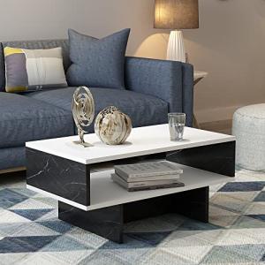 [en.casa] Mesa de Centro Mesa Auxiliar Rectangular Mesa Baj…