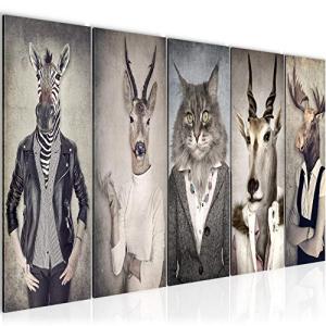 Runa Art Cuadro XXL Animales Abstracto 200 x 80 cm Beige Gr…