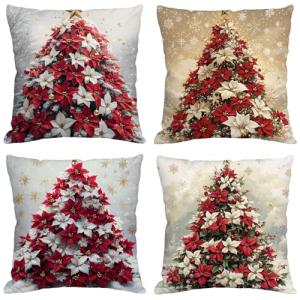 Navidad Cojines Exterior Impermeable Terciopelo Fundas Coji…