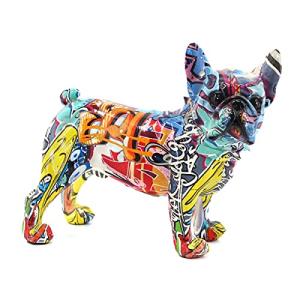 BY SIGRIS Figura Bulldog Frances Multicolor de Resina 23 *…