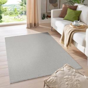 HomebyHome Alfombra de Pelo Corto Alfombra óptica Gabbeh pa…