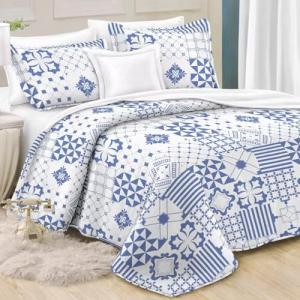 HaraDeco Colcha Boutí Estampado, Colcha de Verano Ligera, C…