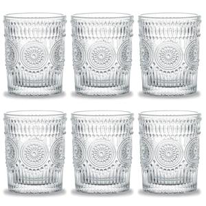 Kingrol Paquete de 6 vasos románticos de agua de 280 ml, va…