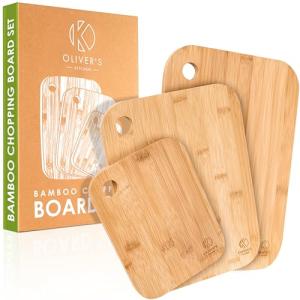 Oliver’s Kitchen – 3 x Set de Tablas de Madera Para Cortar…